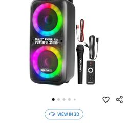 Dolphin Bluetooth PARTYBOX.  2 12" SPEAKERS