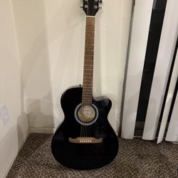 Semi acoustic Guitar With Bag And Picks
