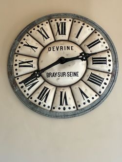 Restoration Hardware French Tower 5’ Decorative Clock
