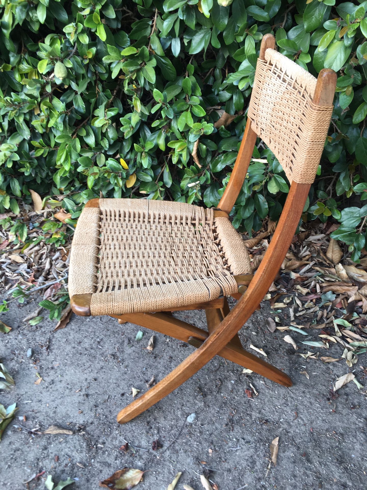 Vintage Hans Wegner folding rope chair for Sale in Irvine CA