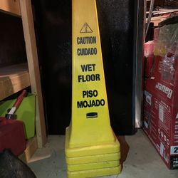 Large Wet Floor Cone Great For Restaurant Or Other Public Place