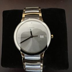 Rado Centrix Silver Dial Quartz Two-Tone Men’s Watch