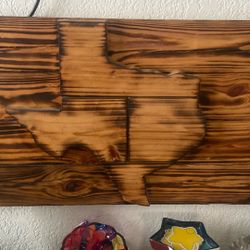 Cuadro De Madera De Texas 