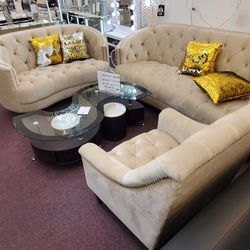 3Pc. LIVING ROOM Set SOFA, Love Seat & Chair!