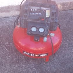 Red Porter Cable Air Compressor 