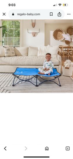 Regalo My Cot Portable Toddler Bed Cot - New