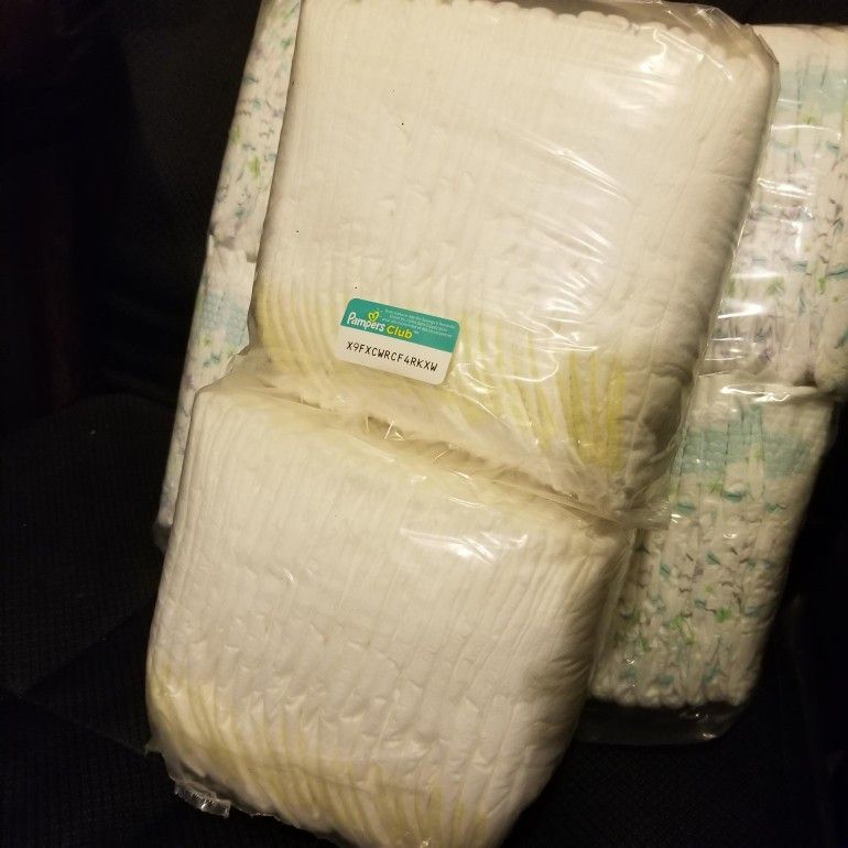 Got 2 packs Of Pampers Diapers New Size 1