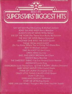 Best in Superstars' Biggest Hits - 
Piano/Vocal/Guitar