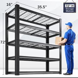 Garage Shelving 72” Storage Shelves New In Box