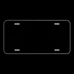 License Plate Novelty Car Front Silhouette Christmas Tree Pine Fir