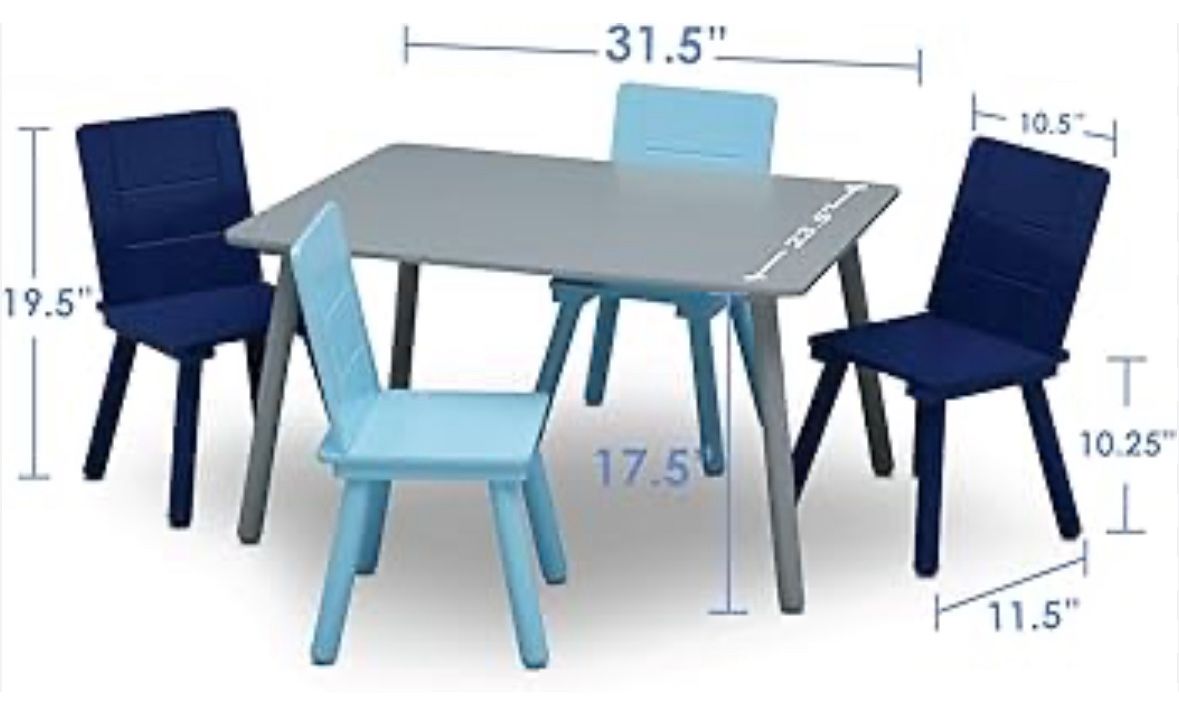 Children's Kids Table And Chairs