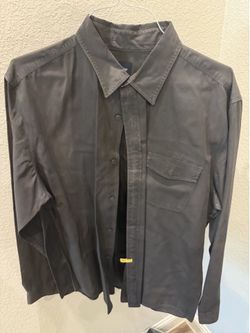 GAP Men's Dark Gray Button-Down Casual Shirt size Xl