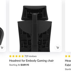 Herman Miller Gaming Chair Head Rest