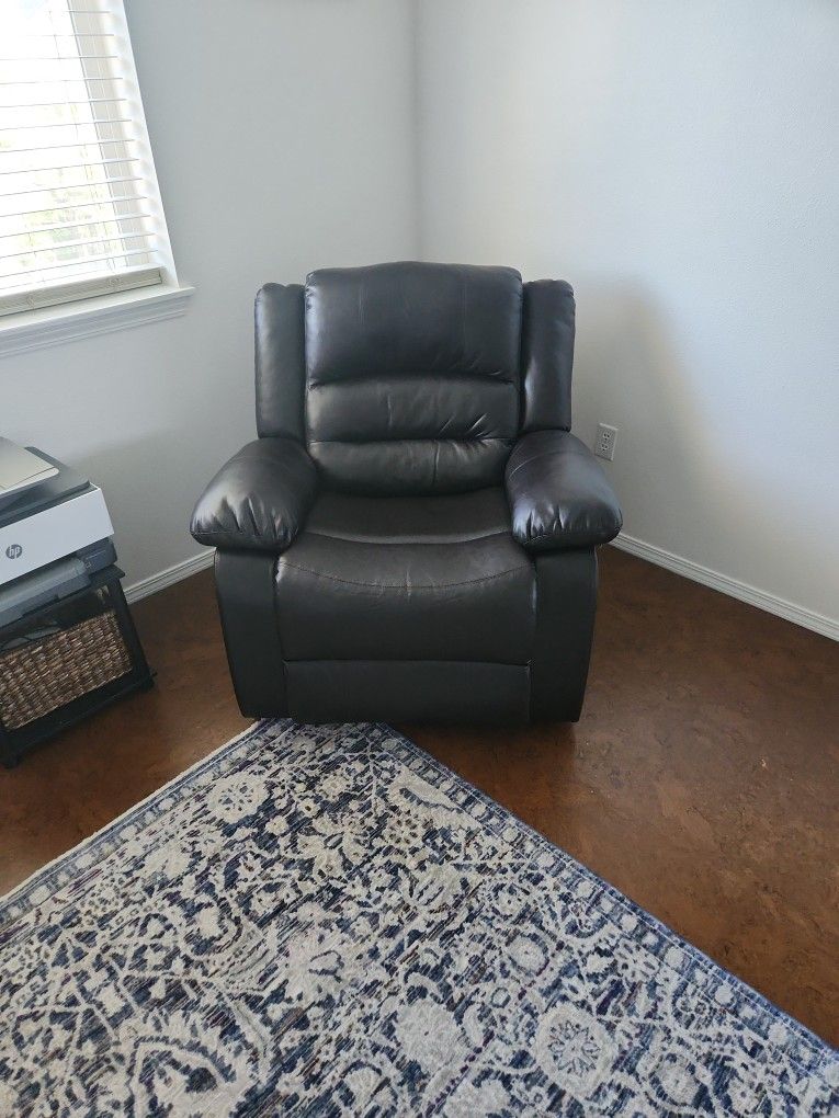 Leather Rocker / Recliner