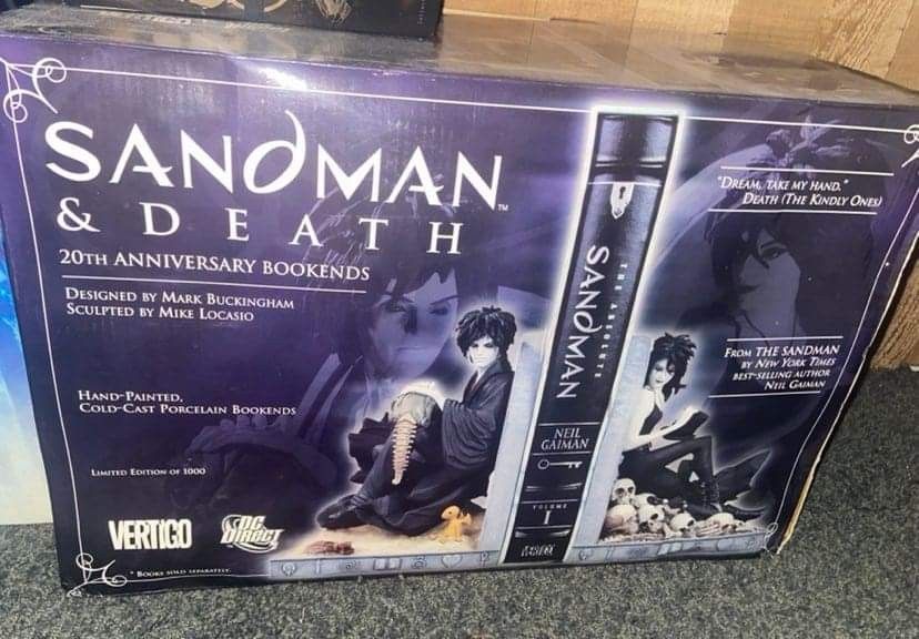 Rare Sandman & Death 20th Anniversary Bookends!