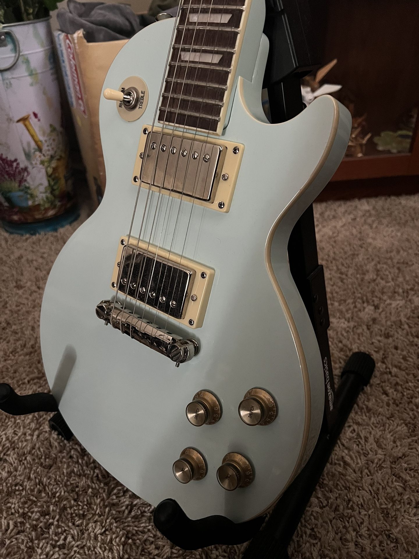 Epiphone Power Players Ice Blue Les Paul Model Electric Guitar