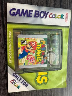 Mario Tennis Game Boy Color Cartridge and booklet