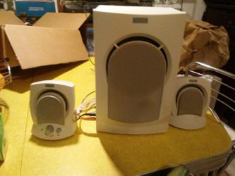 altec lansing speaker system with subwoofer