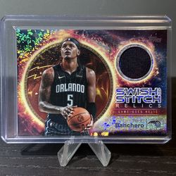 SST-PB Paolo Banchero 2025-26 Topps - Swish and Stitch Relics Holo Foil