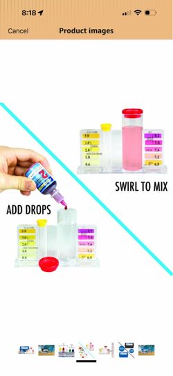 Poolmaster 5-Way Pool & Spa Water Test Kit with Liquid Reagents Tests chlorine, bromine, pH, total alkalinity, and acid demand for pool and spa water 