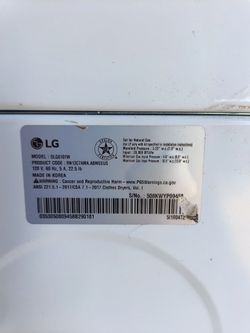 Brand new LG gas dryer