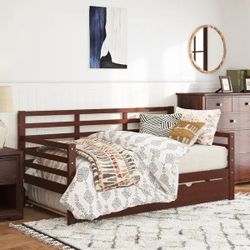 SogesSleep Solid wood Daybed with Pull-Out Trundle - Espresso