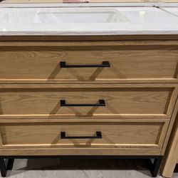 36” Red Oak Vanity (Ready to Install) $1135