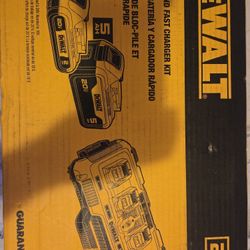 Dewalt Fast Charger With Batteries 