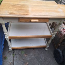 Wood Kitchen Cart