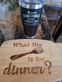 Engraved Set - Tumbler And Cutting Board