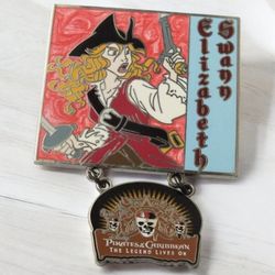 Disney Pirates Of The Caribbean, Elizabeth Swann The Legend Lives On Dangle Pin