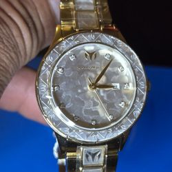 TechnoMarine Seafoam Glow Women's Watch - 33mm, Gold (TM-725057)