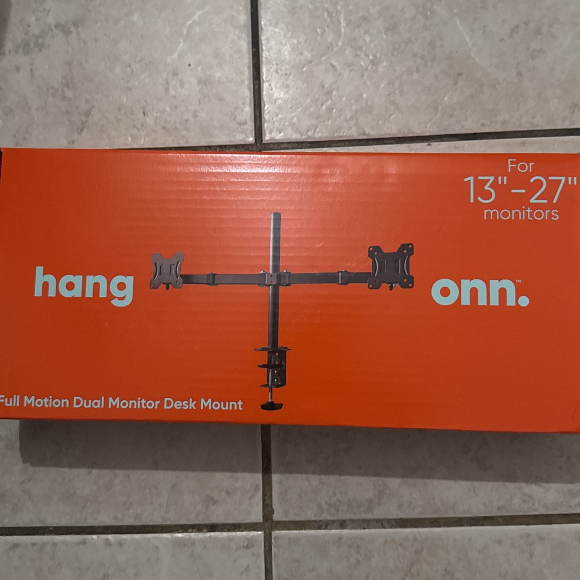Dual Monitor Mount 13-27” New