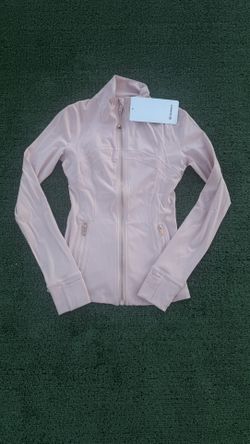 Pink Lululemon Defined Jacket Rose Gold Zip-Up