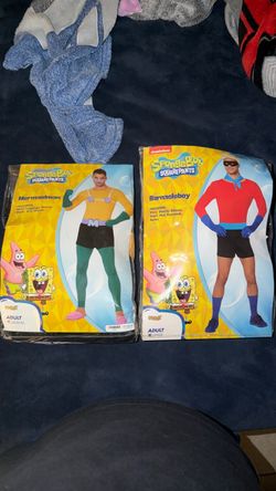 SpongeBob Mermaidman & Barnacleboy Adult Costumes