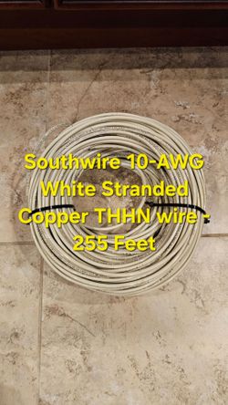 Southwire 10-AWG White Stranded Copper THHN wire - 255 Feet