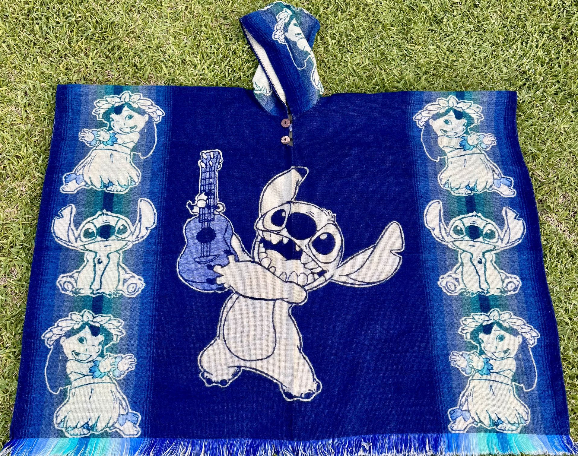 Stitch Adult Size Alpaca Poncho