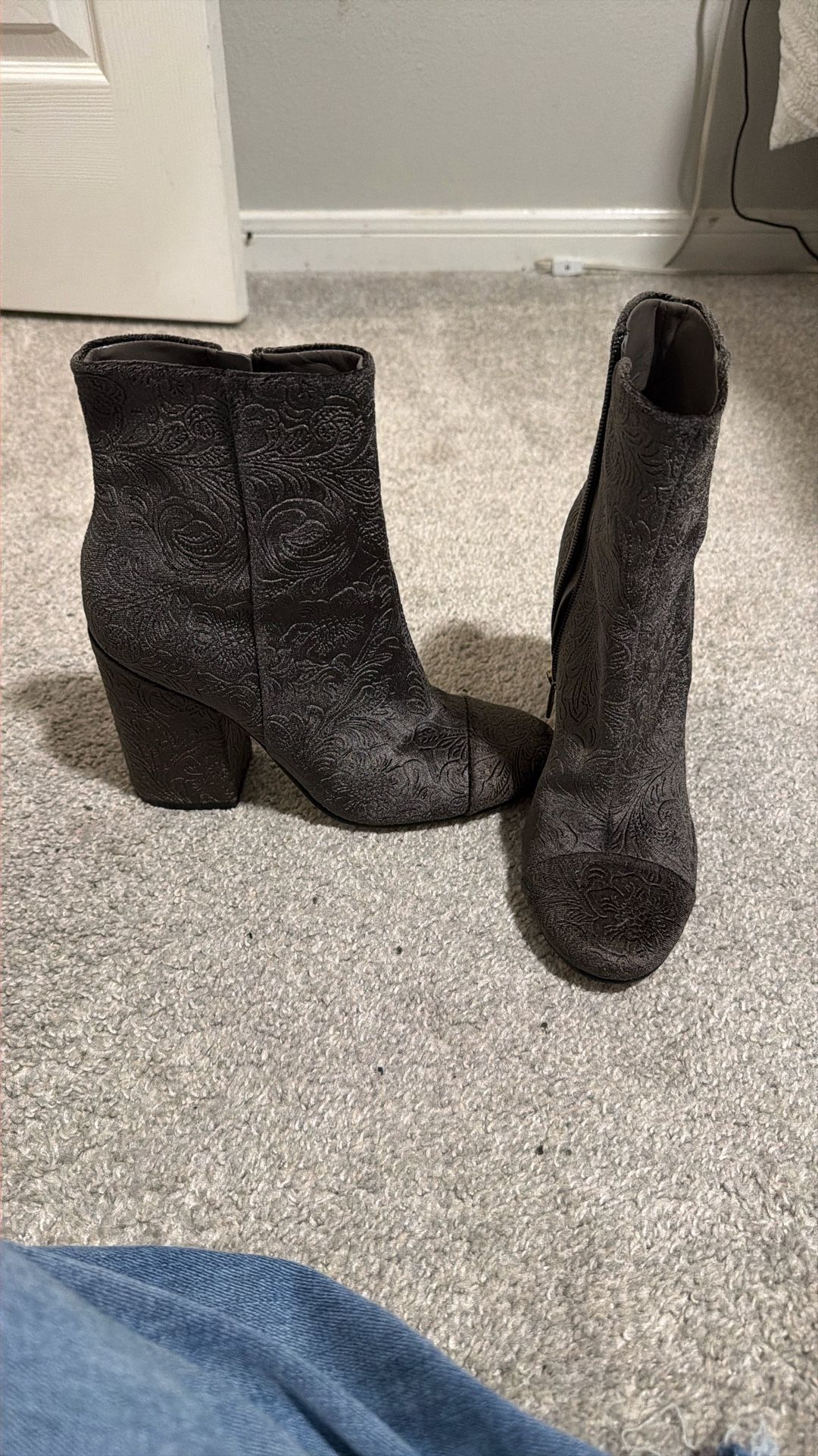 Mark Fisher Dark Grey Boots Size 8 Women’s