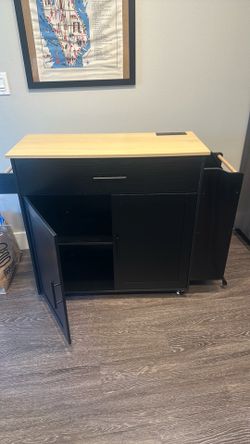 Rolling Kitchen Island Table on Wheels