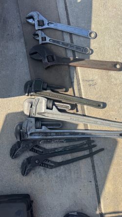 Aluminum pipe wrenches etc