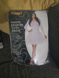 White tutu dress halloween large womans