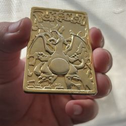 1999 Burger King 23-24k Gold Plated Charizard#8 Level 36 