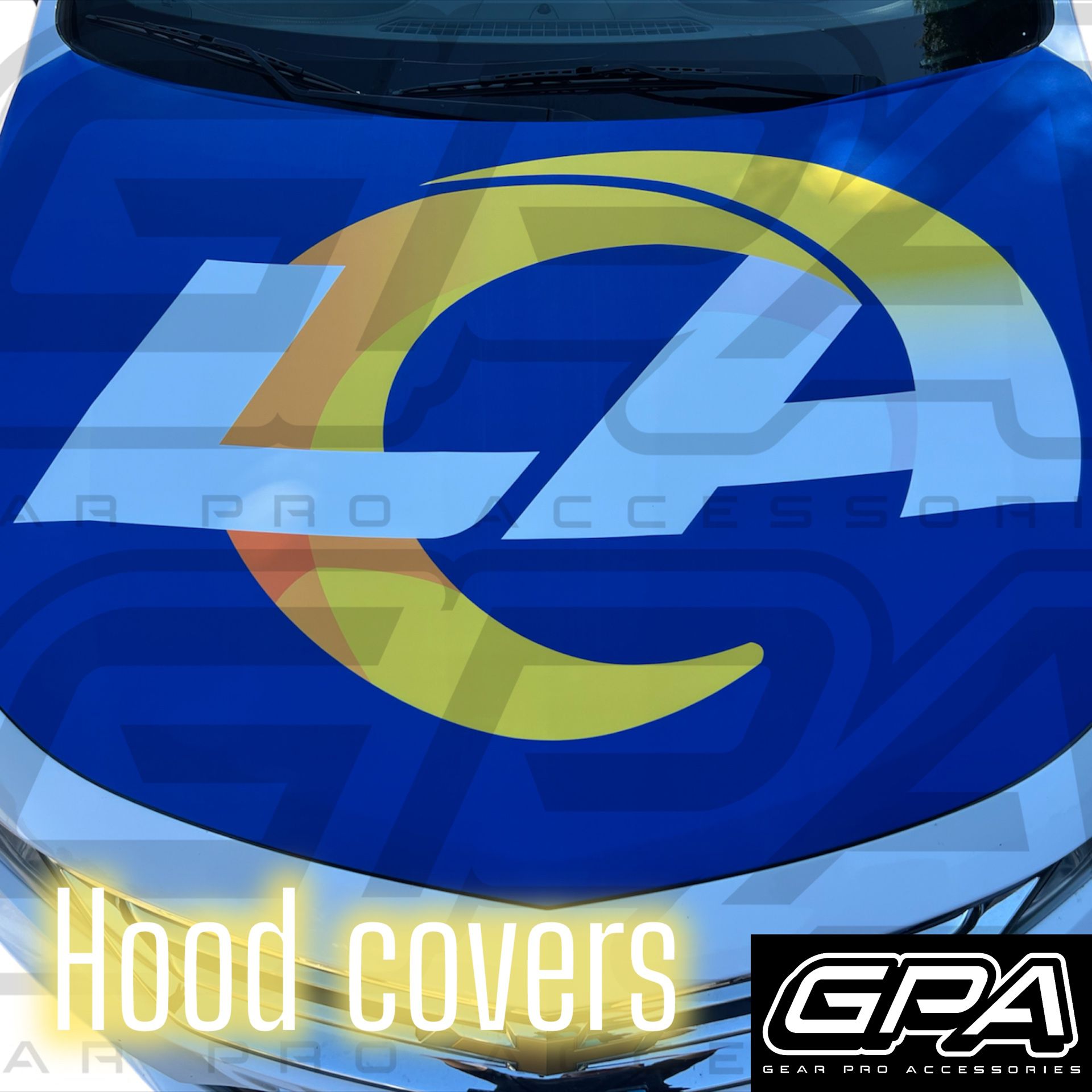 LA Chargers Car Hood Cover NFL 
