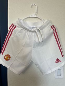 Adidas Manchester United Home Soccer Shorts 2021/22 Authentic White S Small