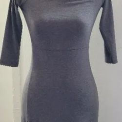 Womens Slitted 3/4 Sleeve Maxi  Casual Dress Medium 