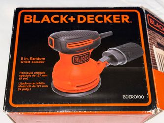 BLACK & DECKER Corded Random Orbit Power Sander BDERO100, 120V, 2A, 5"