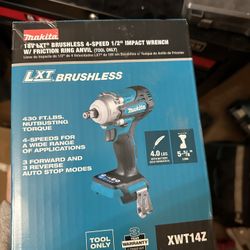 18V LXT Lithium-Ion Brushless Cordless 4-Speed 1/2 in. Impact Wrench with Detent Anvil (Tool-Only)