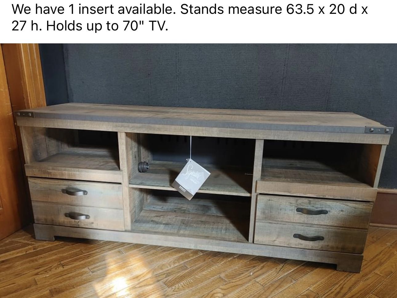 TV STAND W/DRAWERS