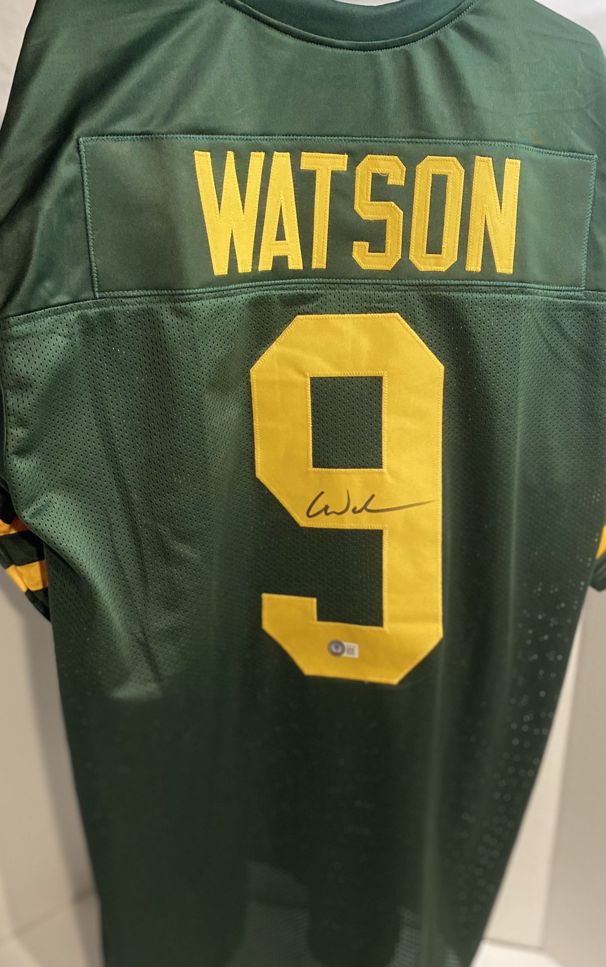 Christian Watson Signed Jersey (Authenticated By Beckett)