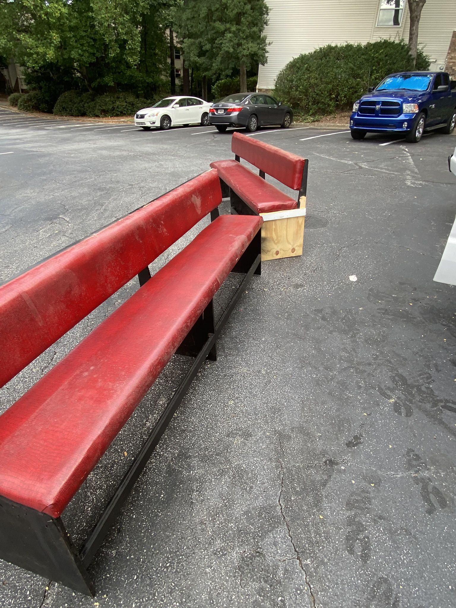 2 Red Benches  